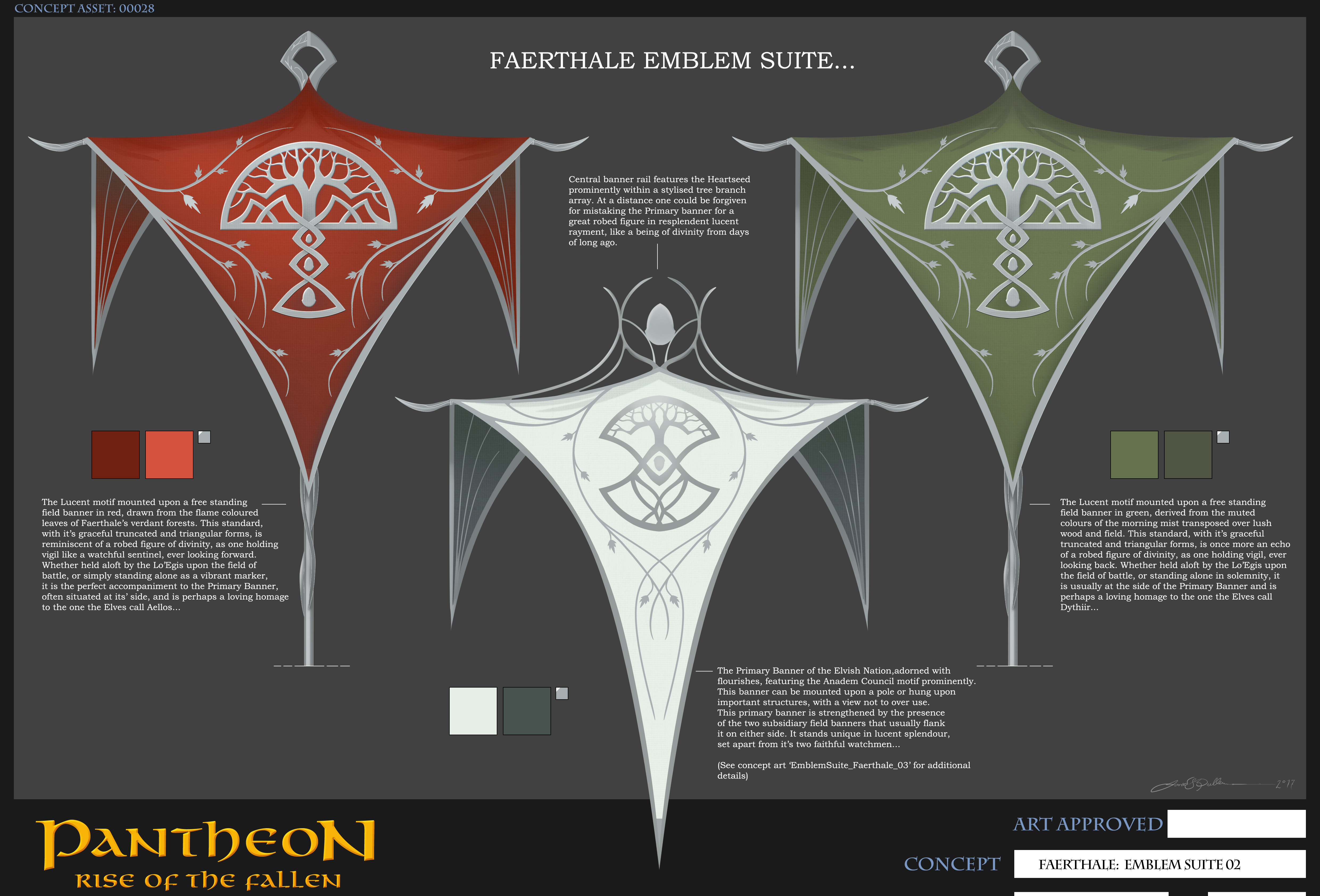 2018-Feb 14: concept art of emblems in Elf city of Faerthale