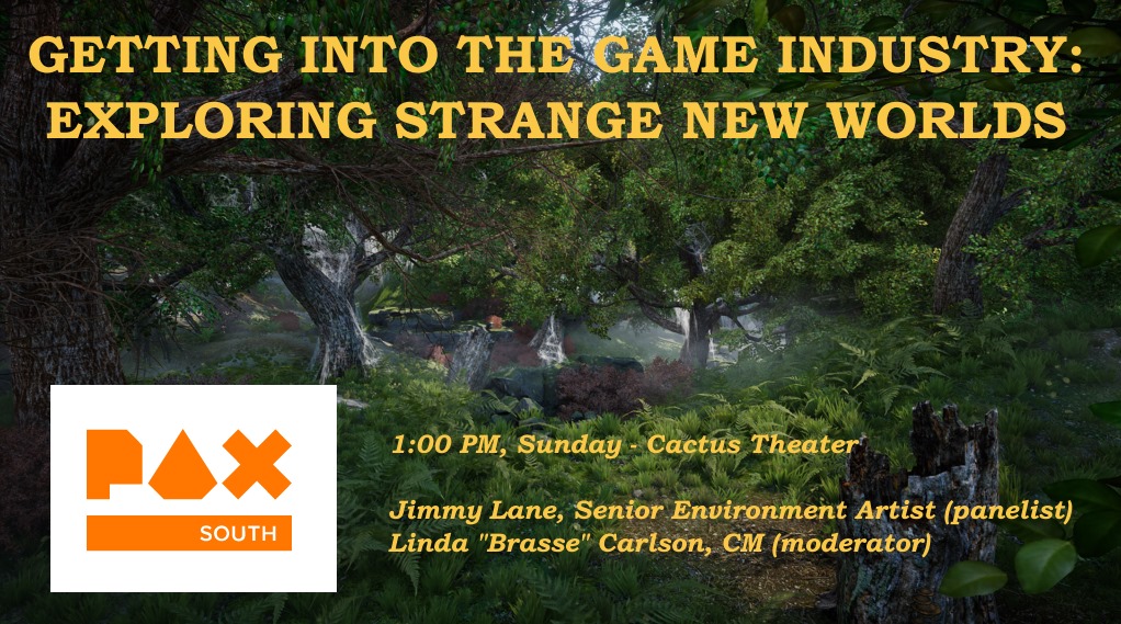 2020-Jan 17: PAX South panel promo with screenshot of environmental terrain