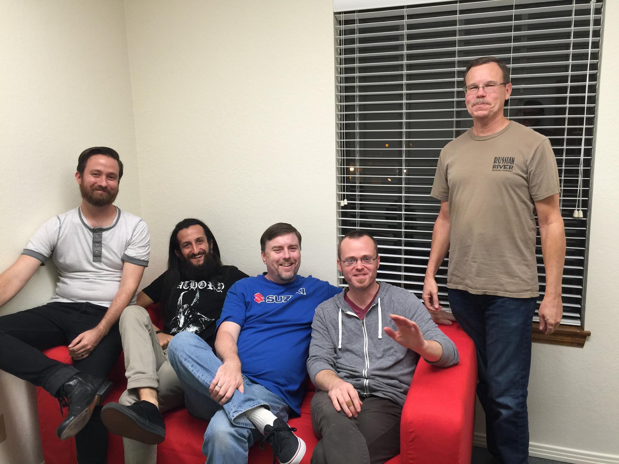2015-Nov 20: From left to right - Corey LeFever, John Diasparra, Brad McQuaid, Chris Perkins, Tim Sullivan