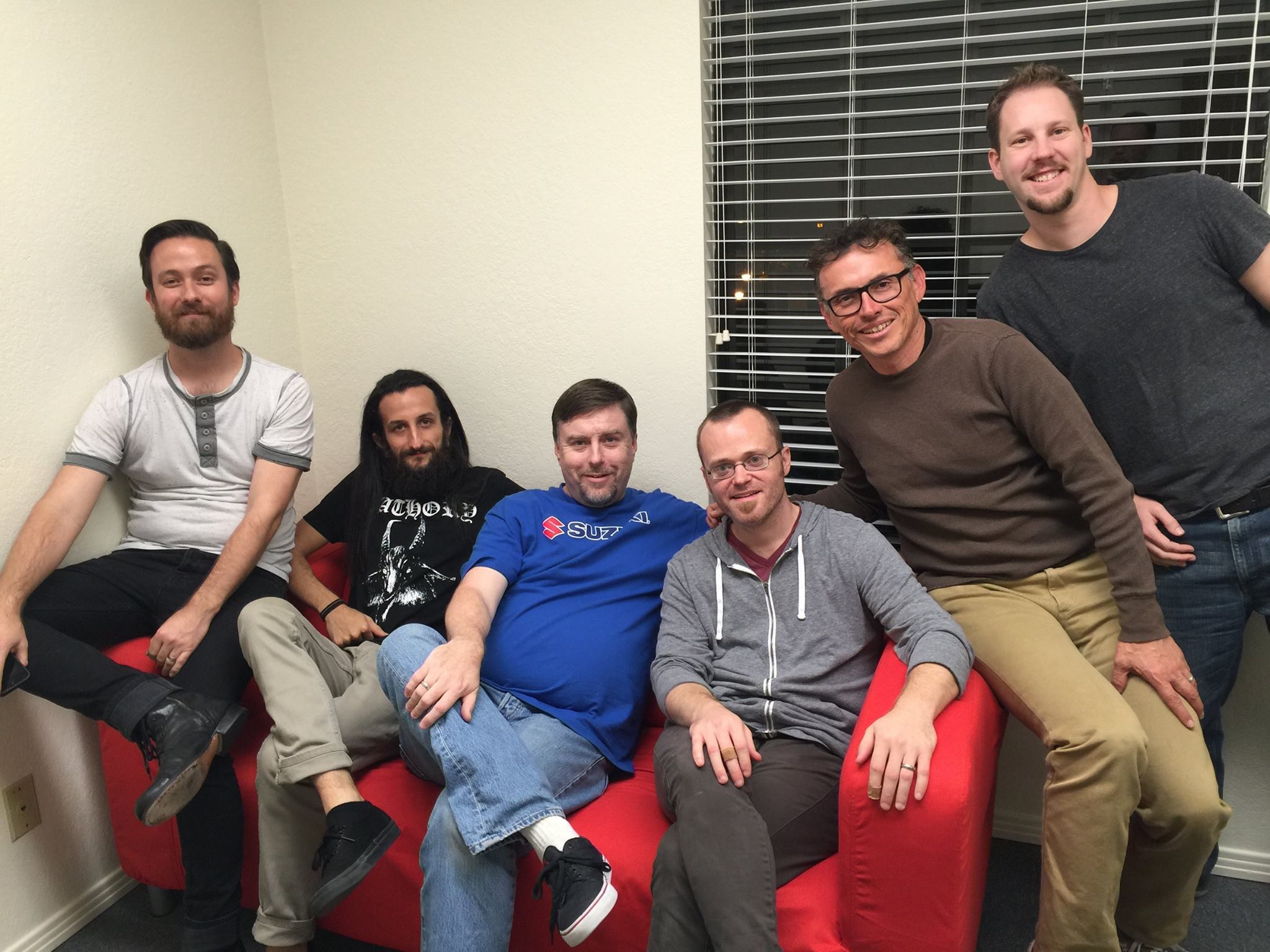 2015-Nov 20: From left to right - Corey LeFever, John Diasparra, Brad McQuaid, Chris Perkins, Albert Barajas, Adam Tell
