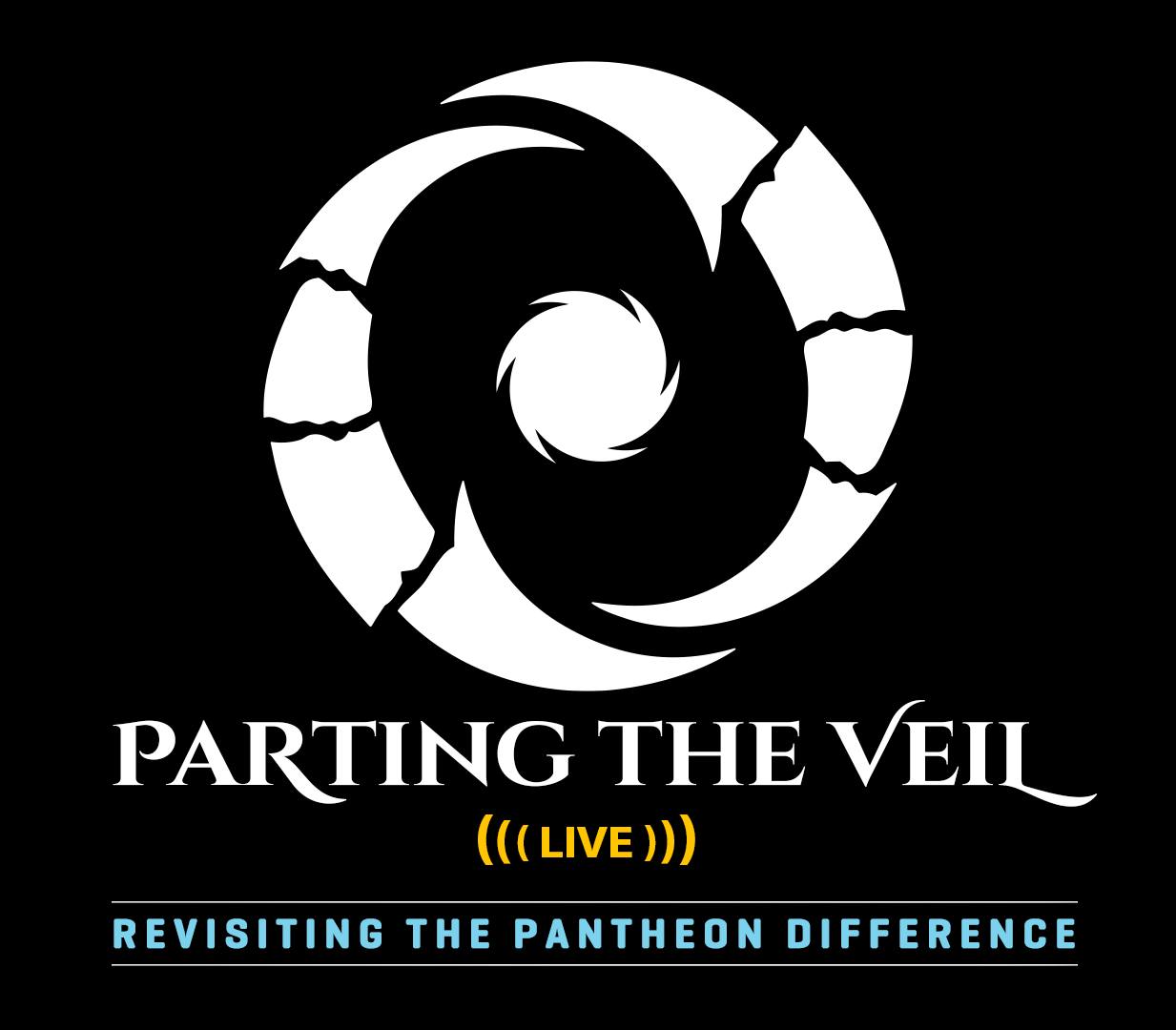 2022-Nov 4: promo for Parting the Veil show with modified Pantheon logo