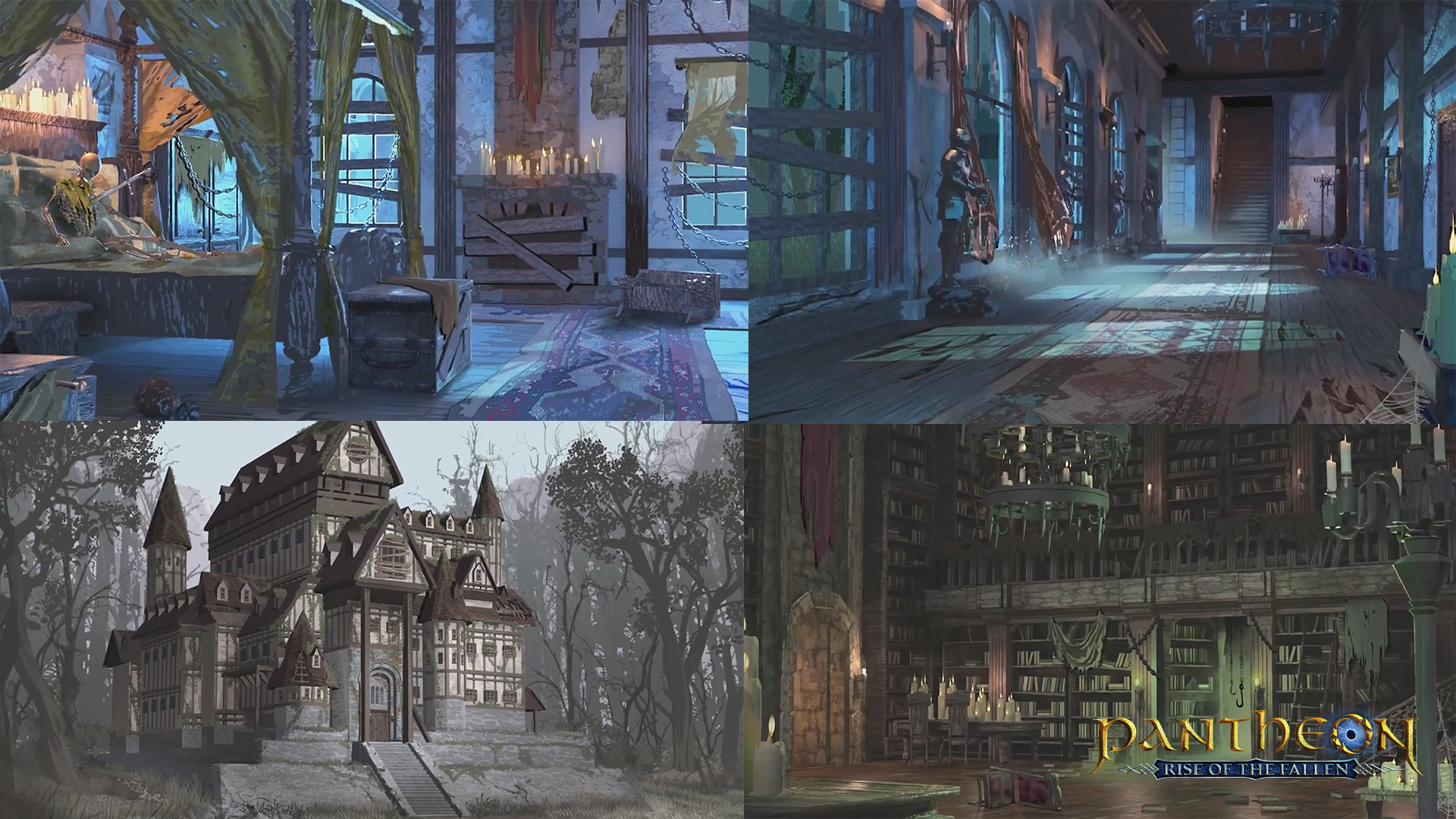 2022-Dec 17: concept art collage of Sevil Manor