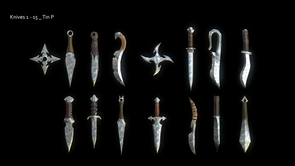 2022-Feb 17: renders of tin weapon models