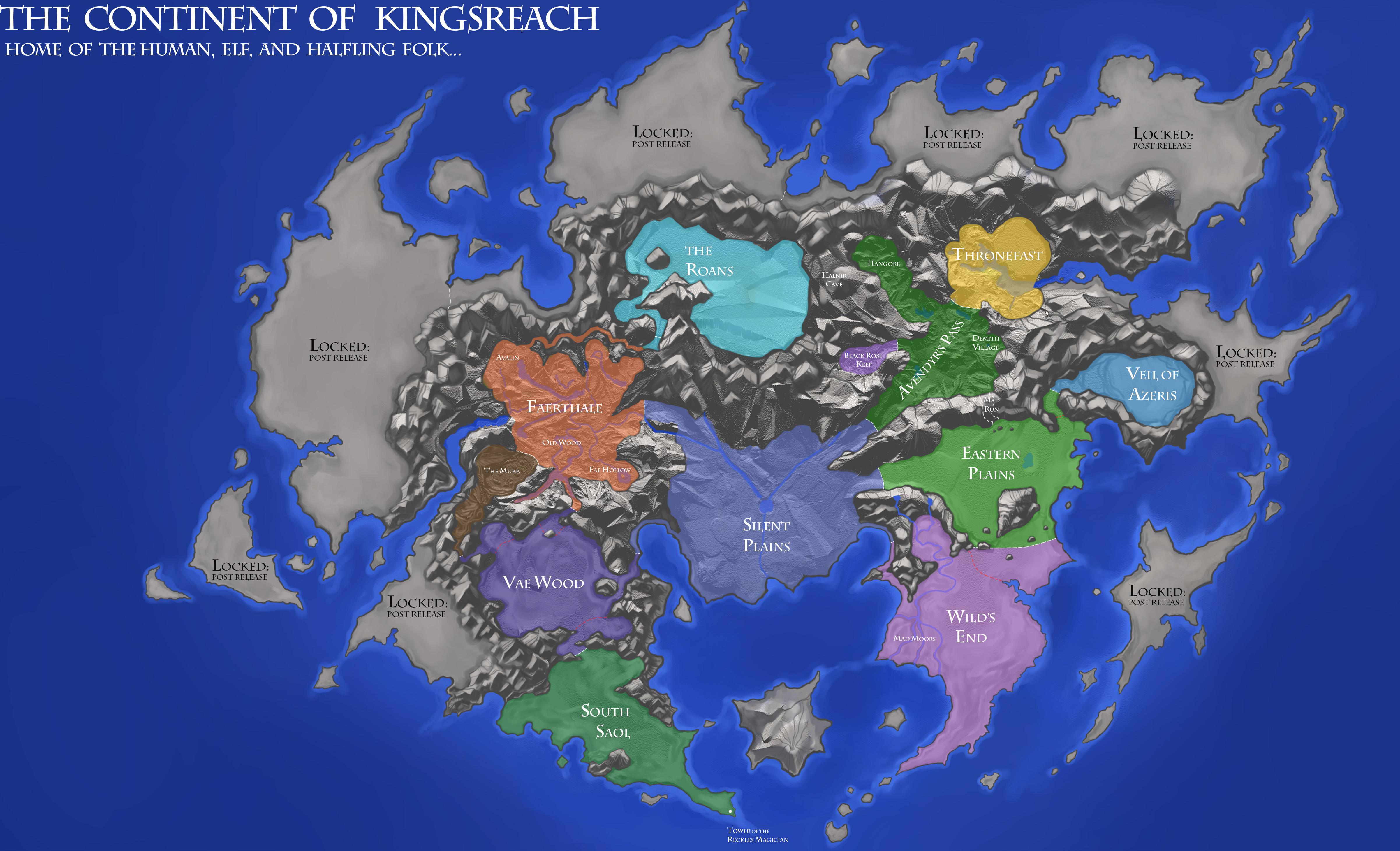 2021-May 14: map of the continent of Kingsreach using in-game terrain data